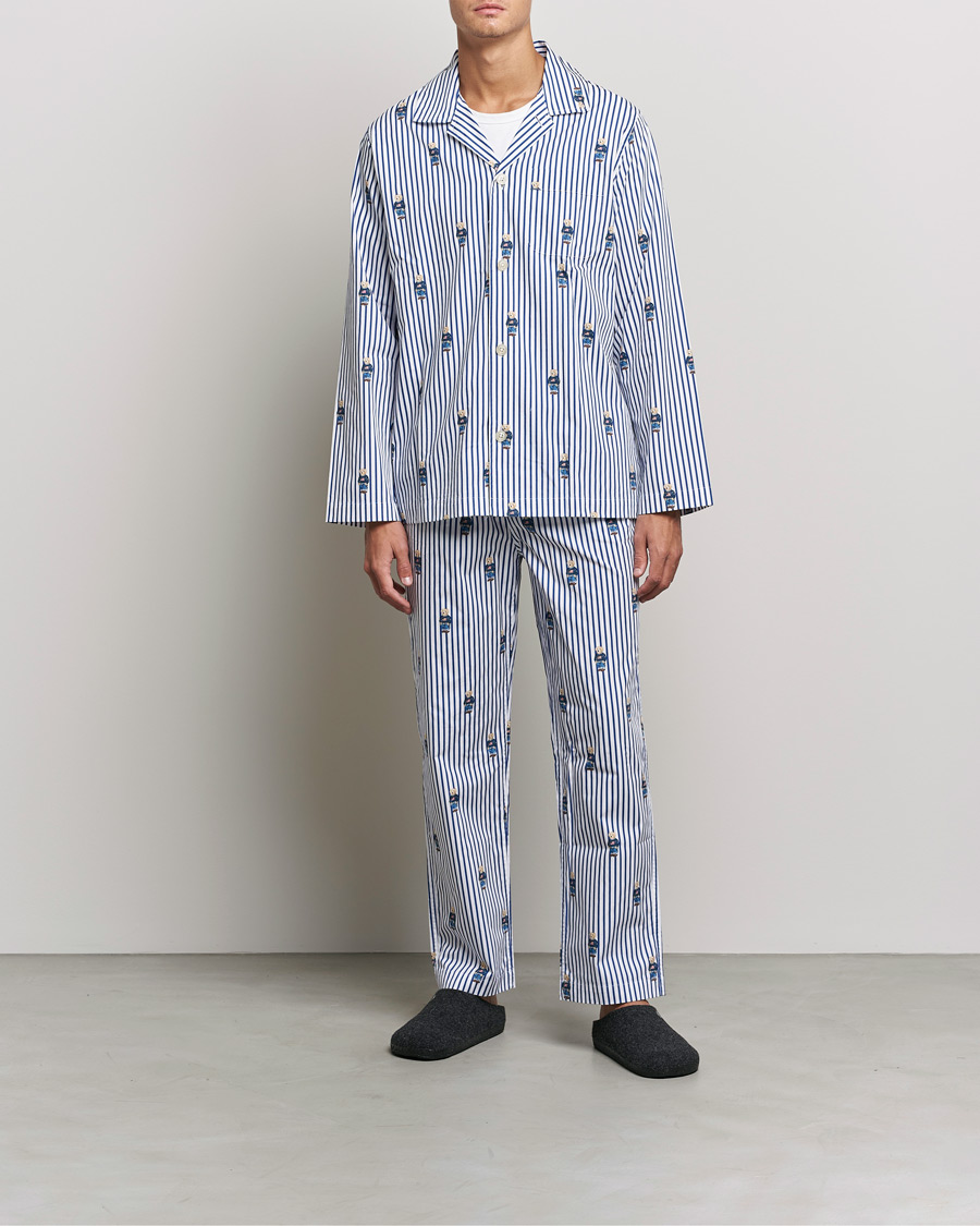 Hombres | Pijamas y batas | Polo Ralph Lauren | Bear Striped Pyjama Set Blue/White