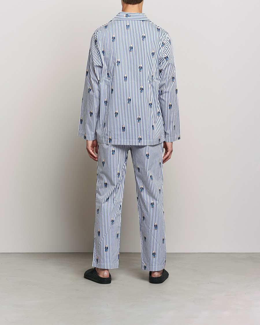 Hombres | Pijamas y batas | Polo Ralph Lauren | Bear Striped Pyjama Set Blue/White