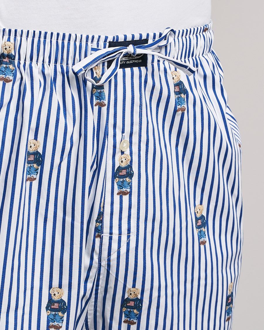 Hombres | Pijamas y batas | Polo Ralph Lauren | Bear Striped Pyjama Set Blue/White