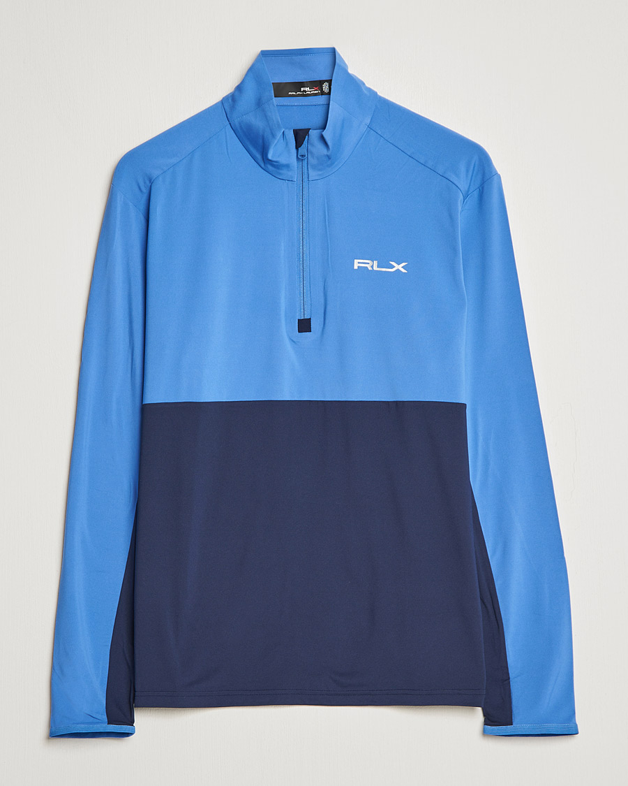 Hombres | Jerséis y prendas de punto | RLX Ralph Lauren | Performance Airflow Half-Zip French Blue/Navy