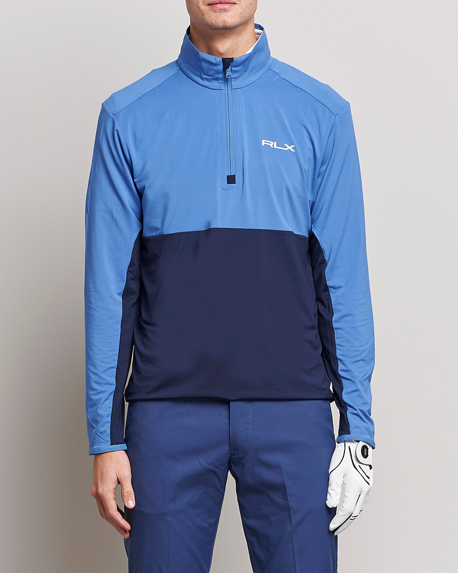Hombres | Jerséis y prendas de punto | RLX Ralph Lauren | Performance Airflow Half-Zip French Blue/Navy