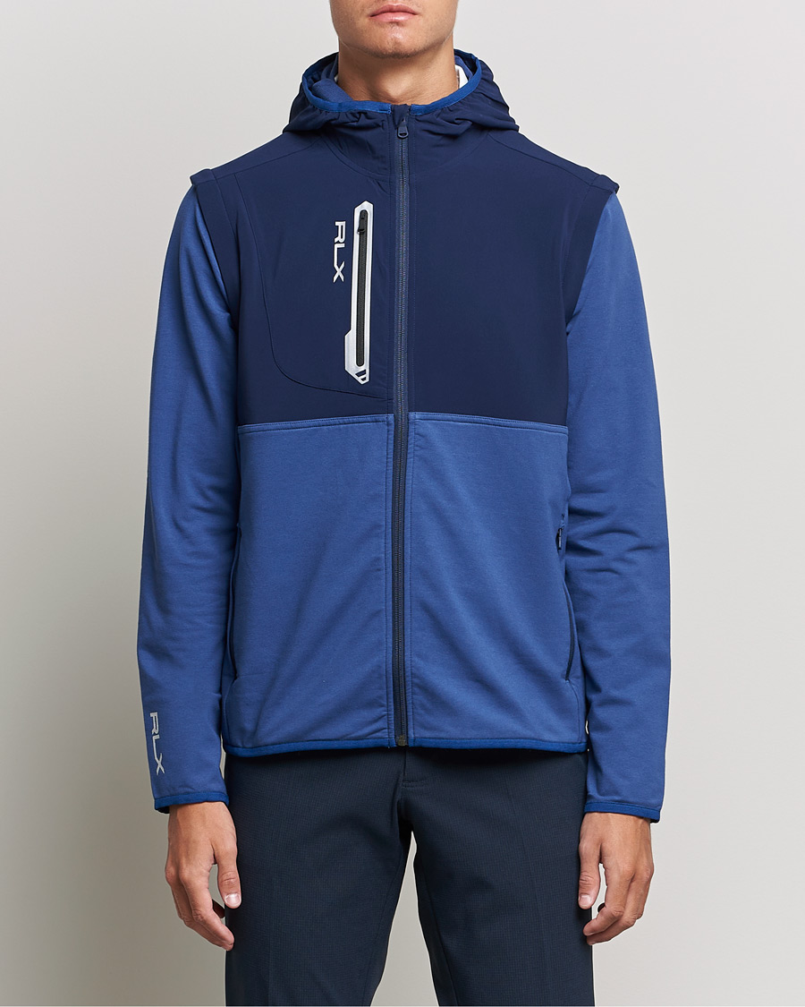 Hombres | Jerséis y prendas de punto | RLX Ralph Lauren | Techy Terry Full-Zip Hoodie Light Navy/French Navy