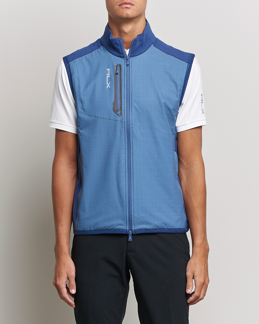 Hombres | Abrigos y chaquetas | RLX Ralph Lauren | Techy Terry Vest Light Navy Houndstooth