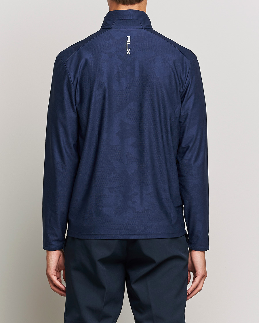 Hombres | Jerséis y prendas de punto | RLX Ralph Lauren | Luxury Performance Jersey Half-Zip French Navy Camo