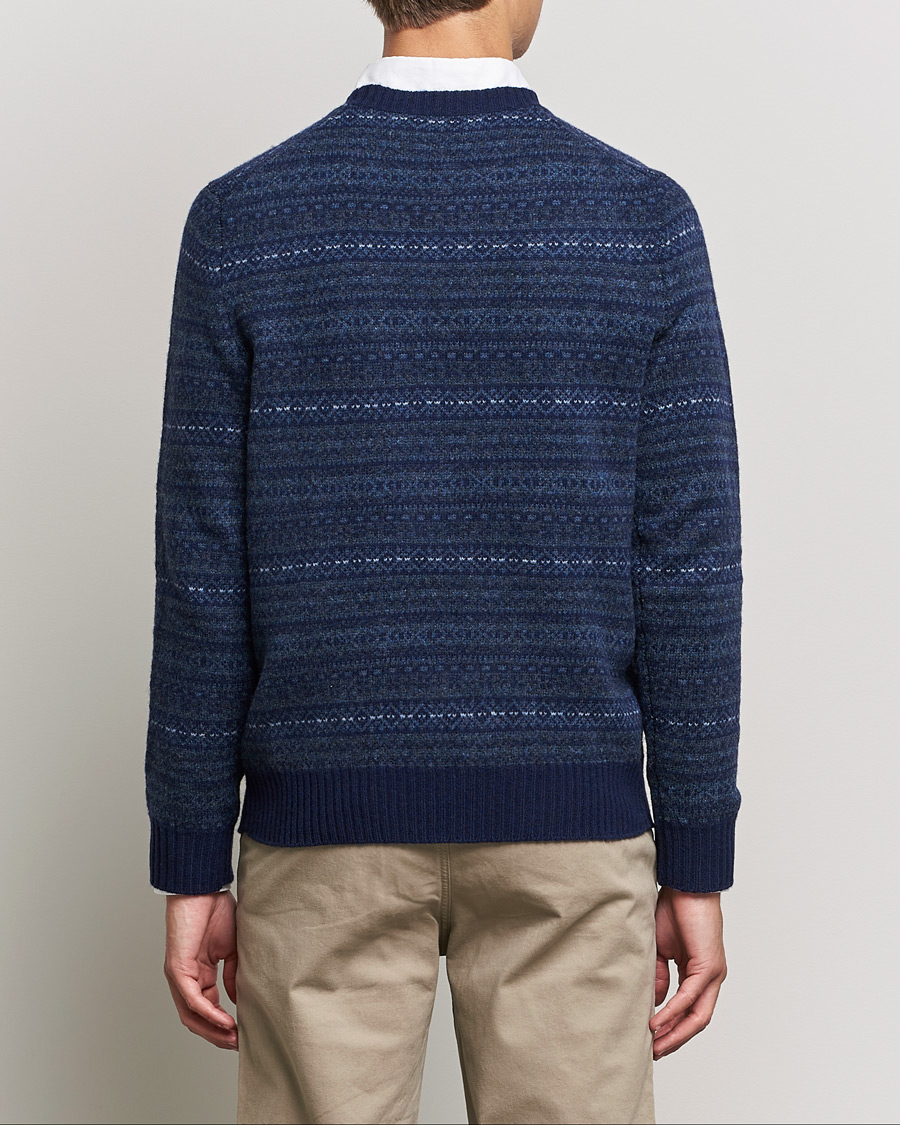 Hombres | Jerséis y prendas de punto | Polo Ralph Lauren | Wool/Cashmere Fairisle Knitted Sweater Navy