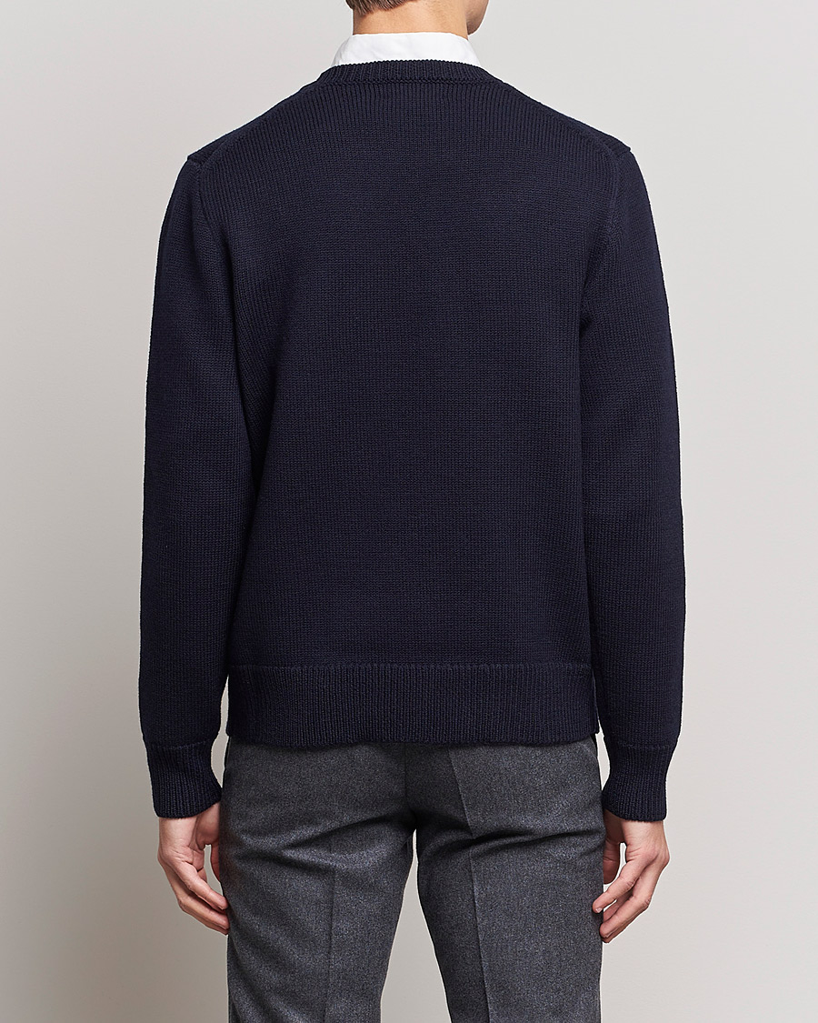Hombres | Jerséis y prendas de punto | Polo Ralph Lauren | Wool Logo Knitted Sweater Hunter Navy