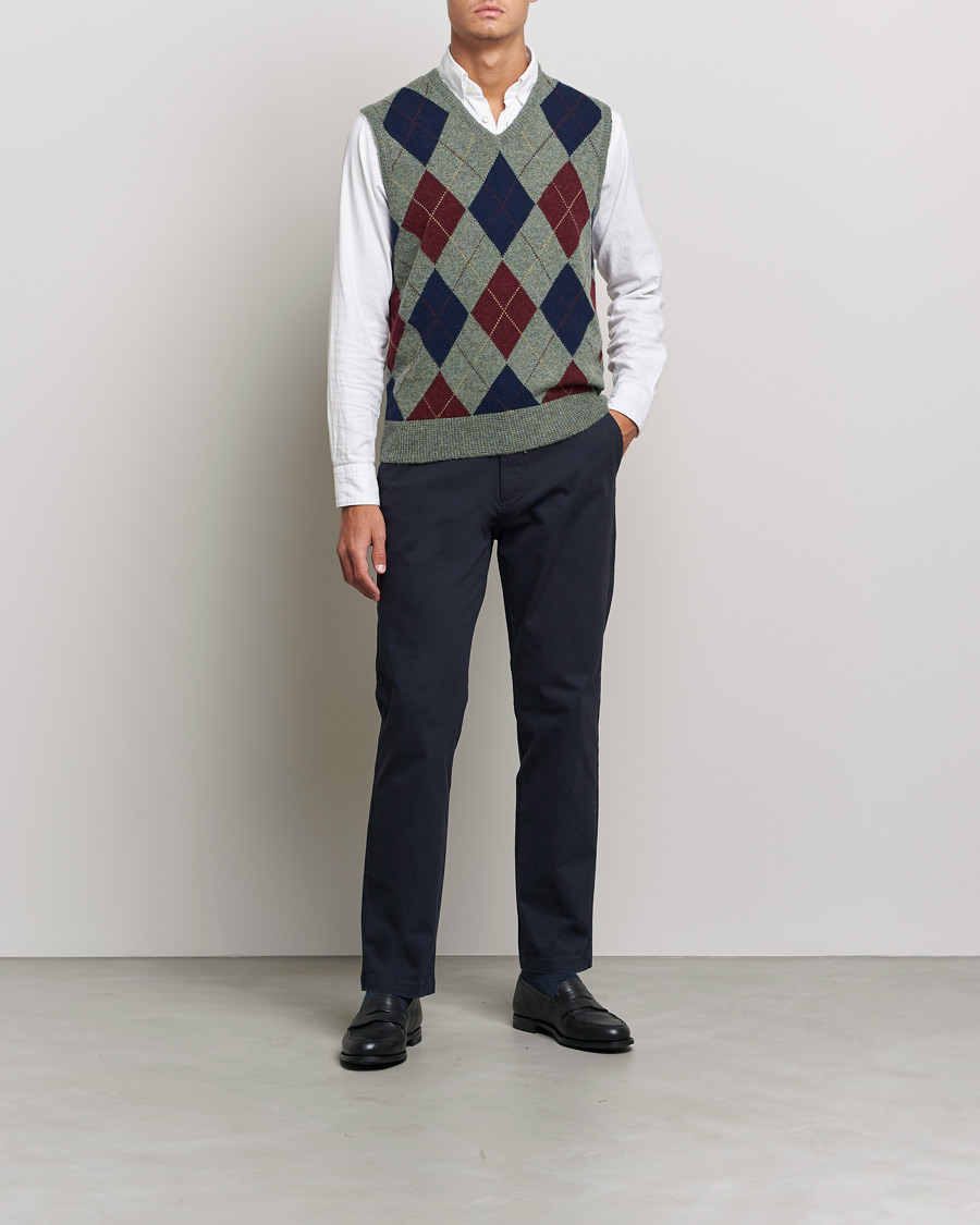 Hombres | Jerséis y prendas de punto | Polo Ralph Lauren | Wool Argyle Vest Green Multi