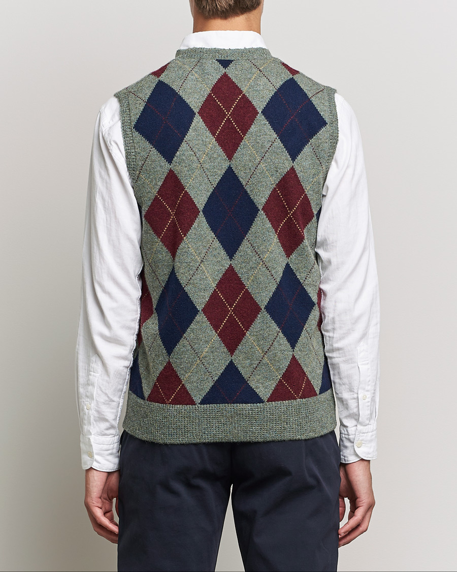 Hombres | Jerséis y prendas de punto | Polo Ralph Lauren | Wool Argyle Vest Green Multi