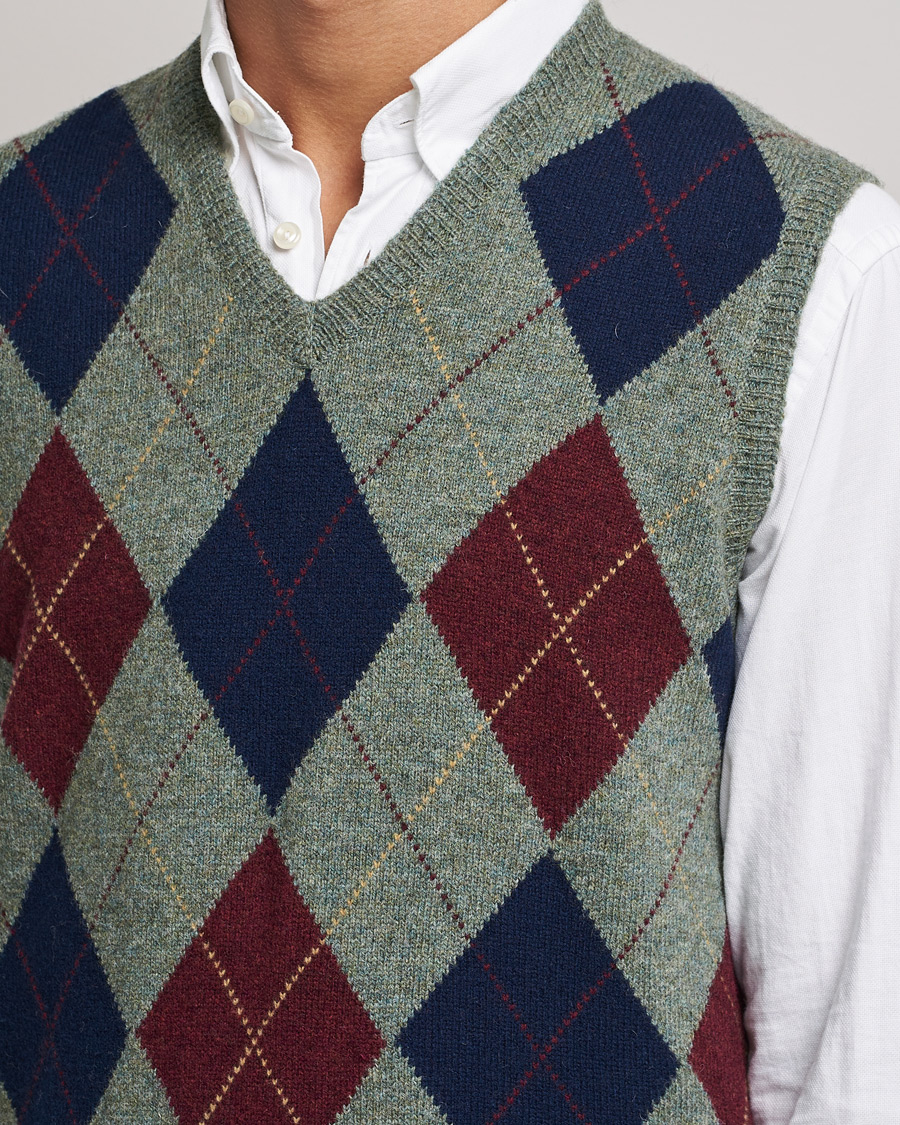 Hombres | Jerséis y prendas de punto | Polo Ralph Lauren | Wool Argyle Vest Green Multi