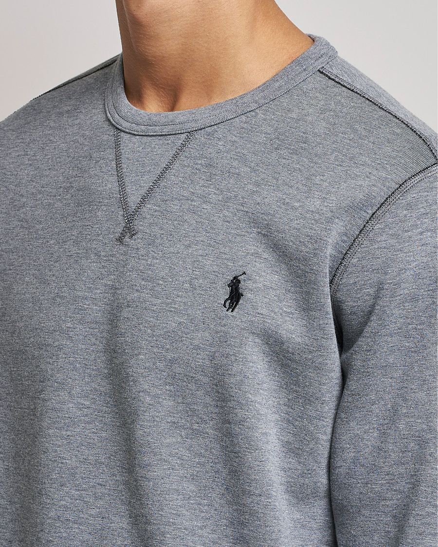 Hombres | Jerséis y prendas de punto | Polo Ralph Lauren | Double Knit Sweatshirt Classic Grey Heather
