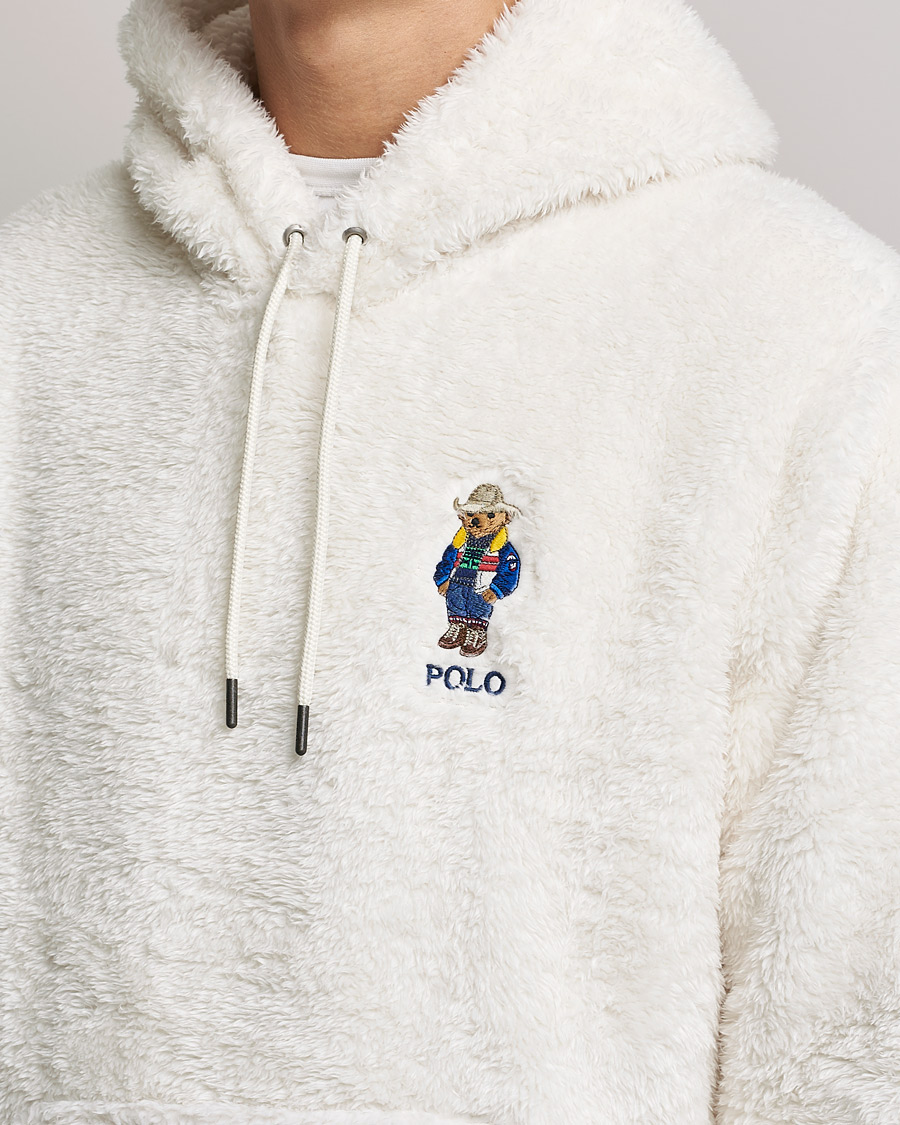 Hombres | Jerséis y prendas de punto | Polo Ralph Lauren | Curly Sherpa Bear Hoodie Antique Cream