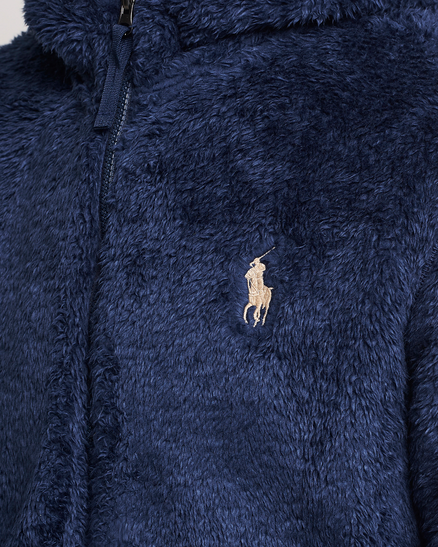 Hombres | Jerséis y prendas de punto | Polo Ralph Lauren | Curly Sherpa Full Zip Hoodie Newport Navy