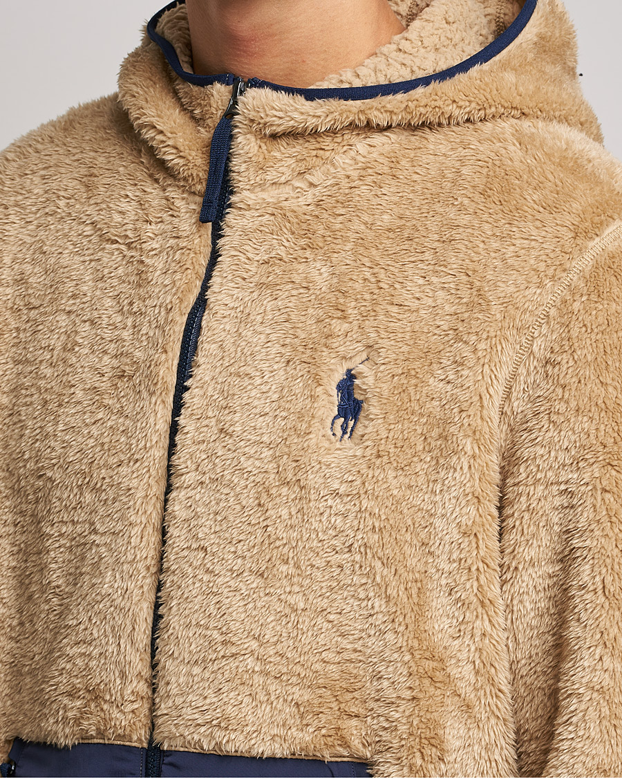 Hombres | Jerséis y prendas de punto | Polo Ralph Lauren | Curly Sherpa Full Zip Hoodie Vintage Khaki