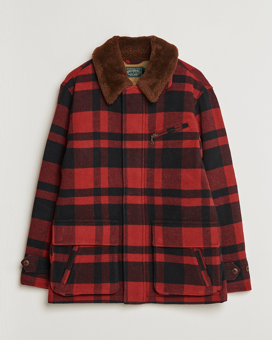 Hombres | Abrigos y chaquetas | Polo Ralph Lauren | Lumber Wool Checked Jacket Red/Black