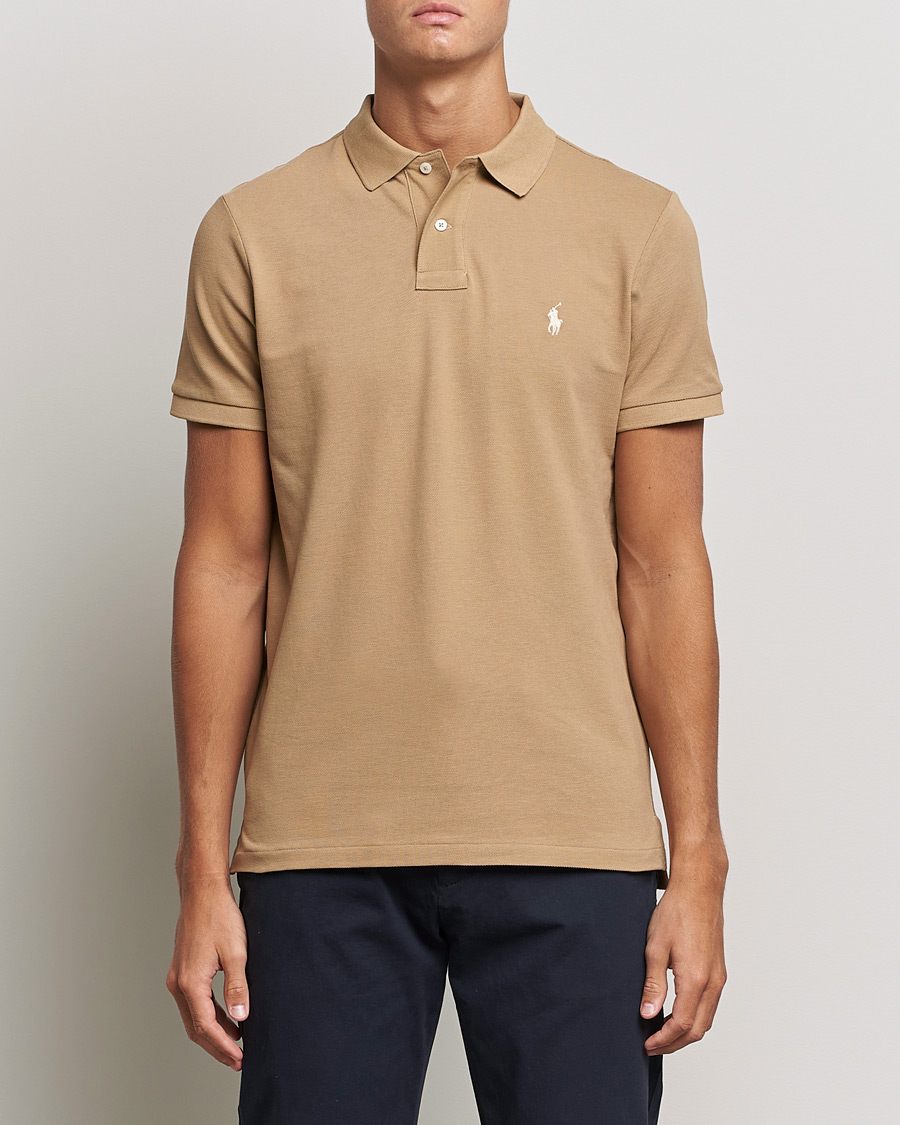 Hombres | Polos | Polo Ralph Lauren | Custom Slim Fit Polo Luxury Tan
