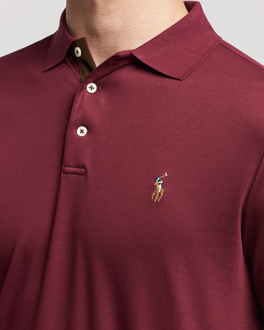 Hombres | Jerséis y prendas de punto | Polo Ralph Lauren | Luxury Pima Cotton Long Sleeve Polo Classic Wine