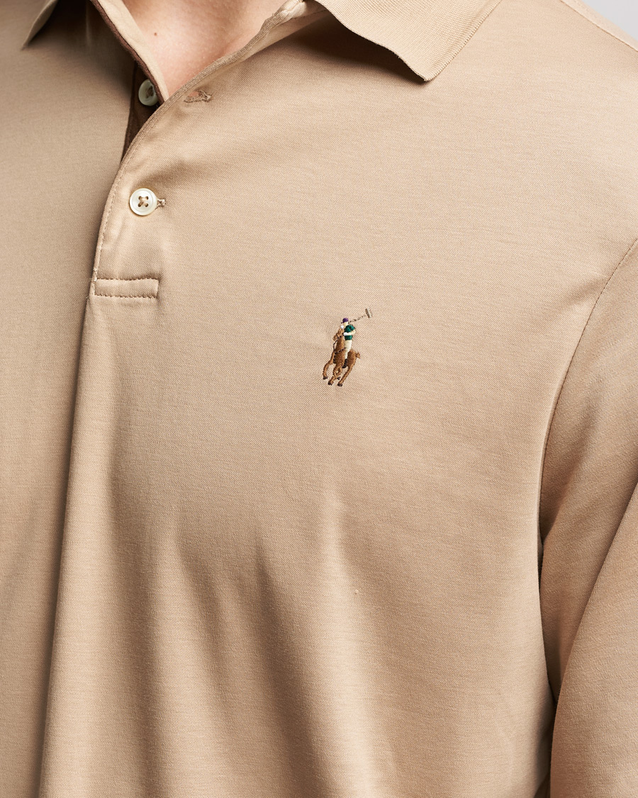 Hombres | Jerséis y prendas de punto | Polo Ralph Lauren | Luxury Pima Cotton Long Sleeve Polo Vintage Khaki
