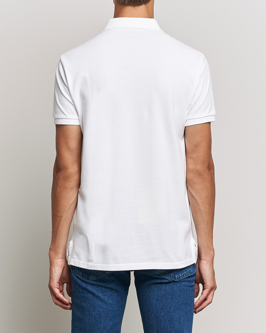 Hombres | Polos | Polo Ralph Lauren | Custom Slim Fit Denim Bear Polo White