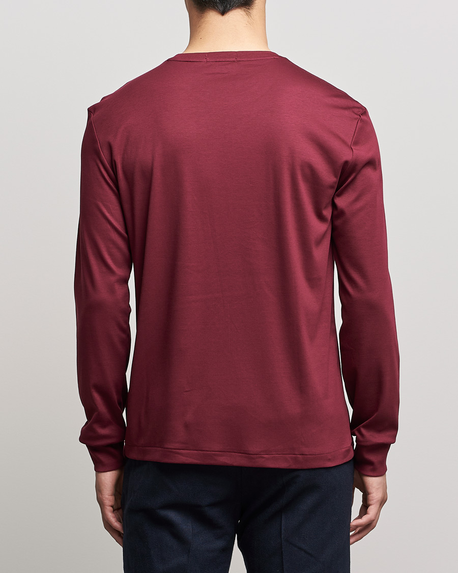 Hombres | Camisetas | Polo Ralph Lauren | Luxury Pima Cotton Long Sleeve Tee Classic Wine