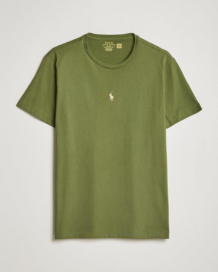 Hombres | Camisetas | Polo Ralph Lauren | Center Logo Crew Neck Tee Army Olive