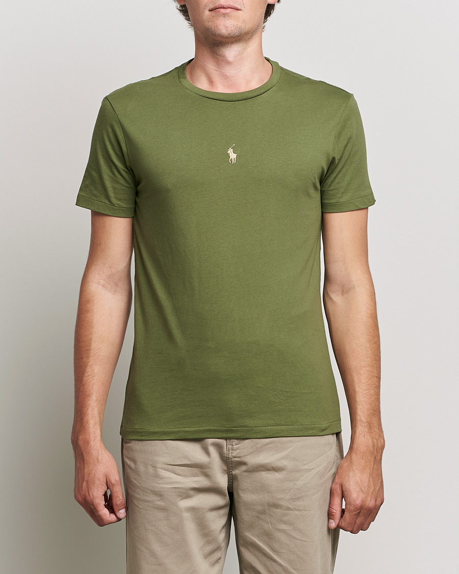 Hombres | Camisetas | Polo Ralph Lauren | Center Logo Crew Neck Tee Army Olive