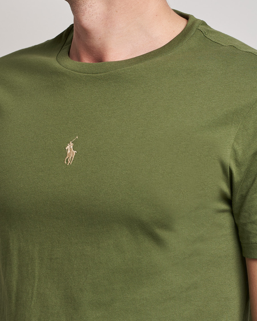 Hombres | Camisetas | Polo Ralph Lauren | Center Logo Crew Neck Tee Army Olive