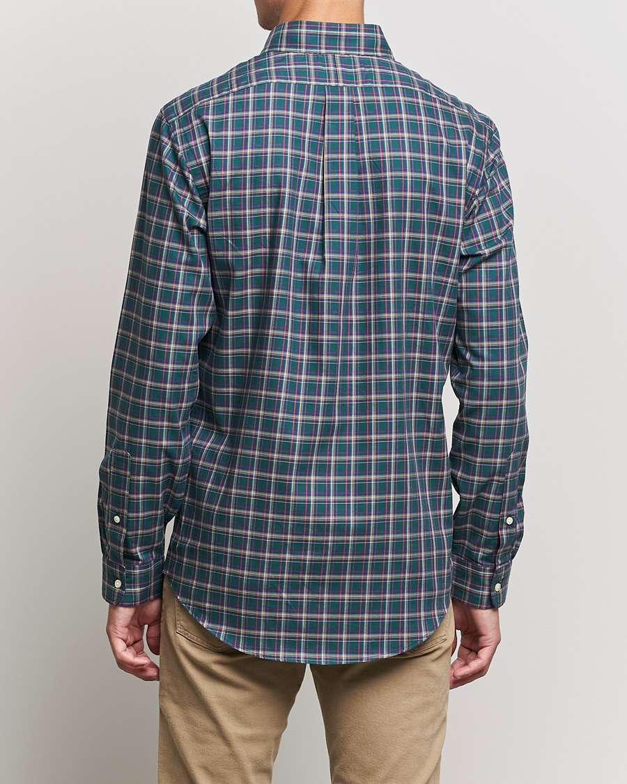 Hombres | Camisas | Polo Ralph Lauren | Custom Fit Twill Checked Shirt Green/Cream