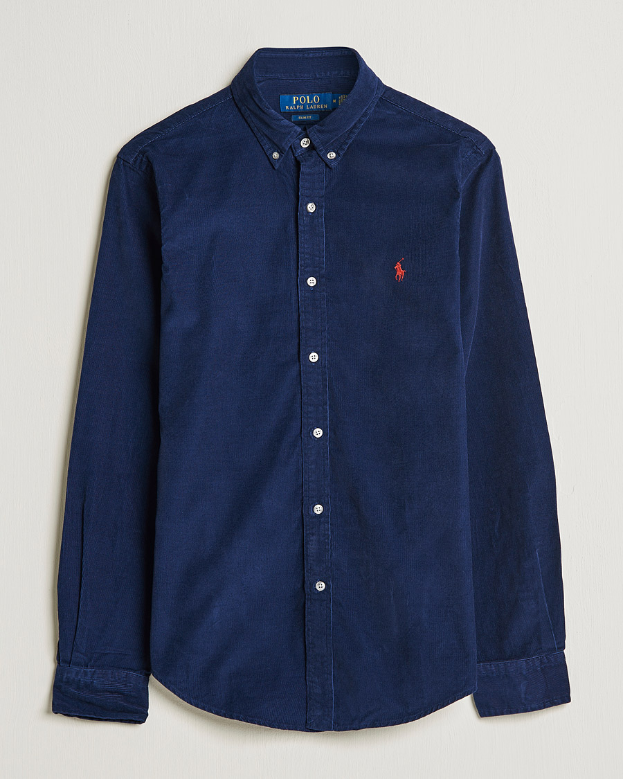 Hombres | Camisas | Polo Ralph Lauren | Slim Fit Corduroy Shirt Newport Navy