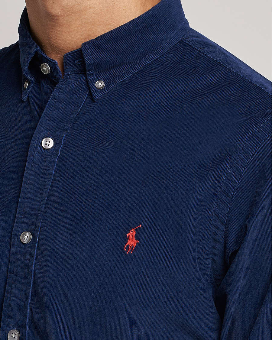 Hombres | Camisas | Polo Ralph Lauren | Slim Fit Corduroy Shirt Newport Navy