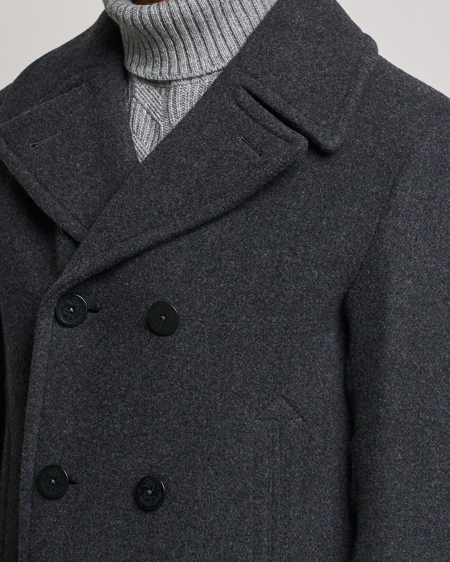 Hombres | Abrigos y chaquetas | Polo Ralph Lauren | Wool Melton Peacoat Navy Charcoal