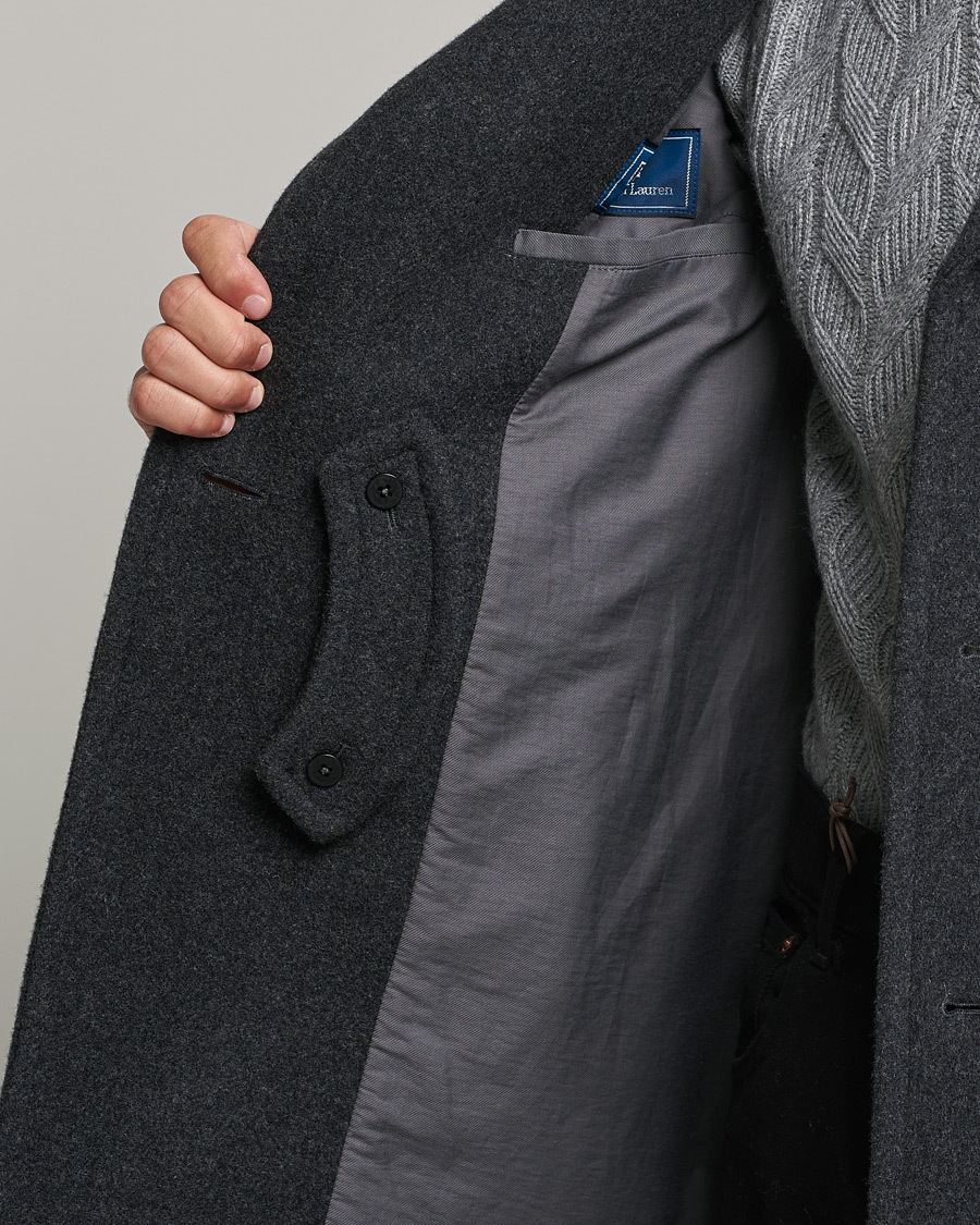 Hombres | Abrigos y chaquetas | Polo Ralph Lauren | Wool Melton Peacoat Navy Charcoal