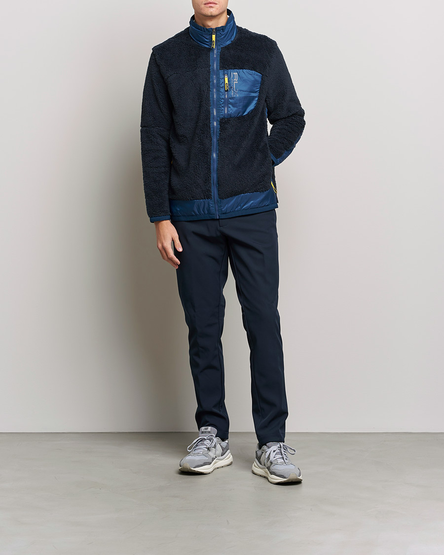 Hombres | Jerséis y prendas de punto | RLX Ralph Lauren | Hi-Pile Full Zip Sweater College Navy