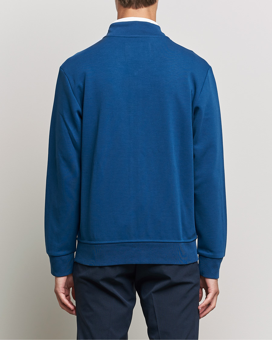 Hombres | Jerséis y prendas de punto | RLX Ralph Lauren | Double Knit Full Zip Sweater Raleigh Blue