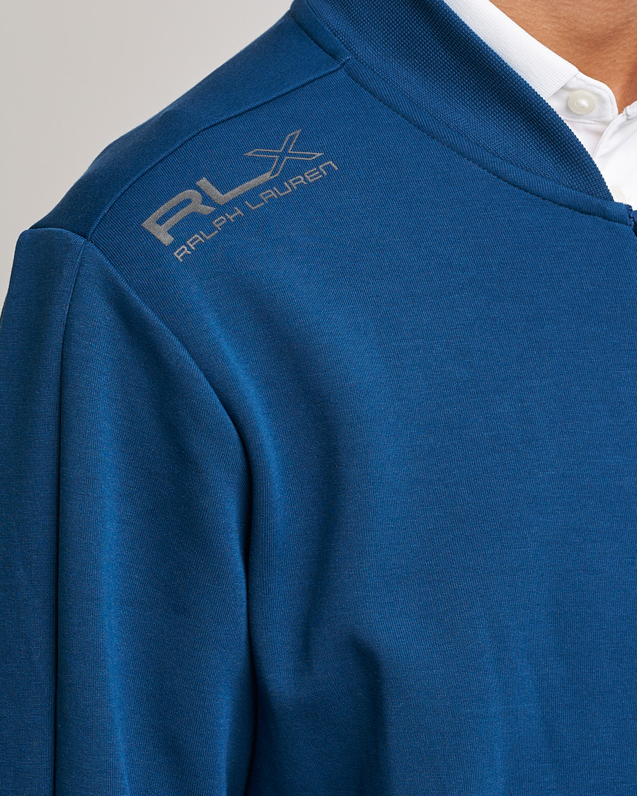 Hombres | Jerséis y prendas de punto | RLX Ralph Lauren | Double Knit Full Zip Sweater Raleigh Blue
