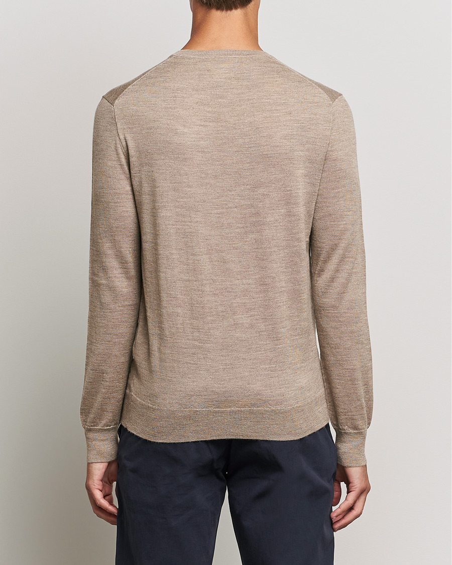 Hombres | Jerséis y prendas de punto | Polo Ralph Lauren | Merino Crew Neck Pullover Light Walnut Heather