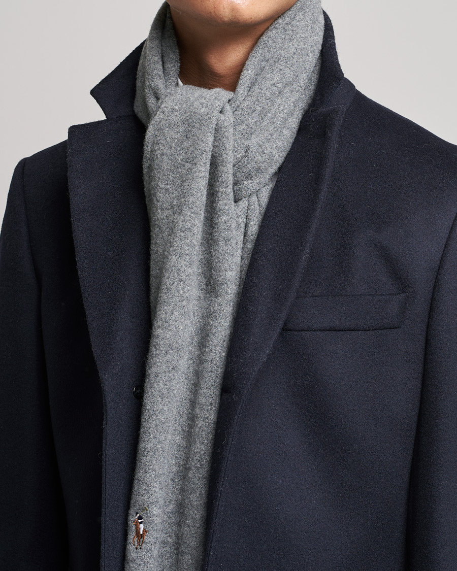 Hombres |  | Polo Ralph Lauren | Signature Wool Scarf Fawn Grey Heather