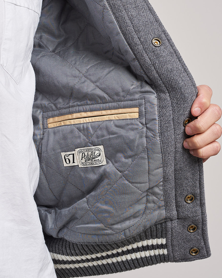 Hombres | Abrigos y chaquetas | Polo Ralph Lauren | Ski Varsity Lined Bomber Jacket Grey Heather