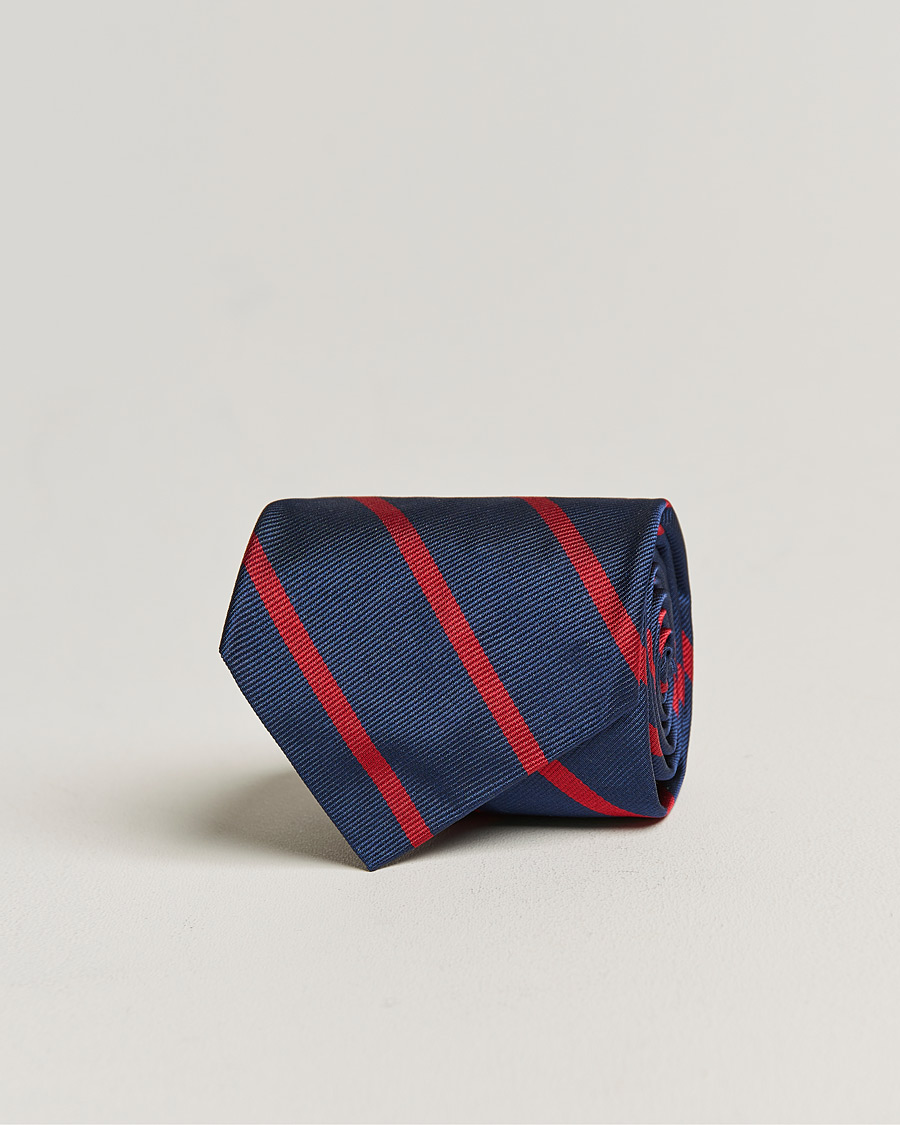 Hombres | Polo Ralph Lauren Striped Tie Navy/Red | Polo Ralph Lauren | Striped Tie Navy/Red