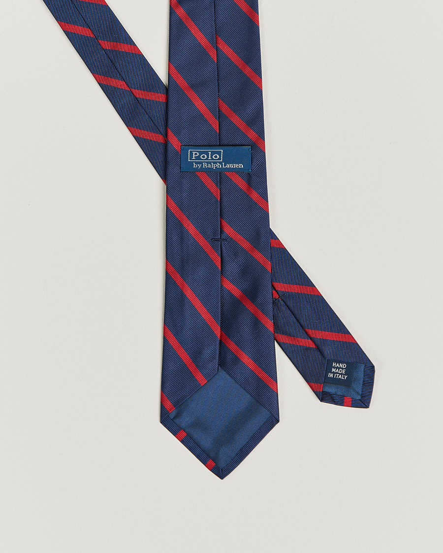 Hombres | Traje oscuro | Polo Ralph Lauren | Striped Tie Navy/Red