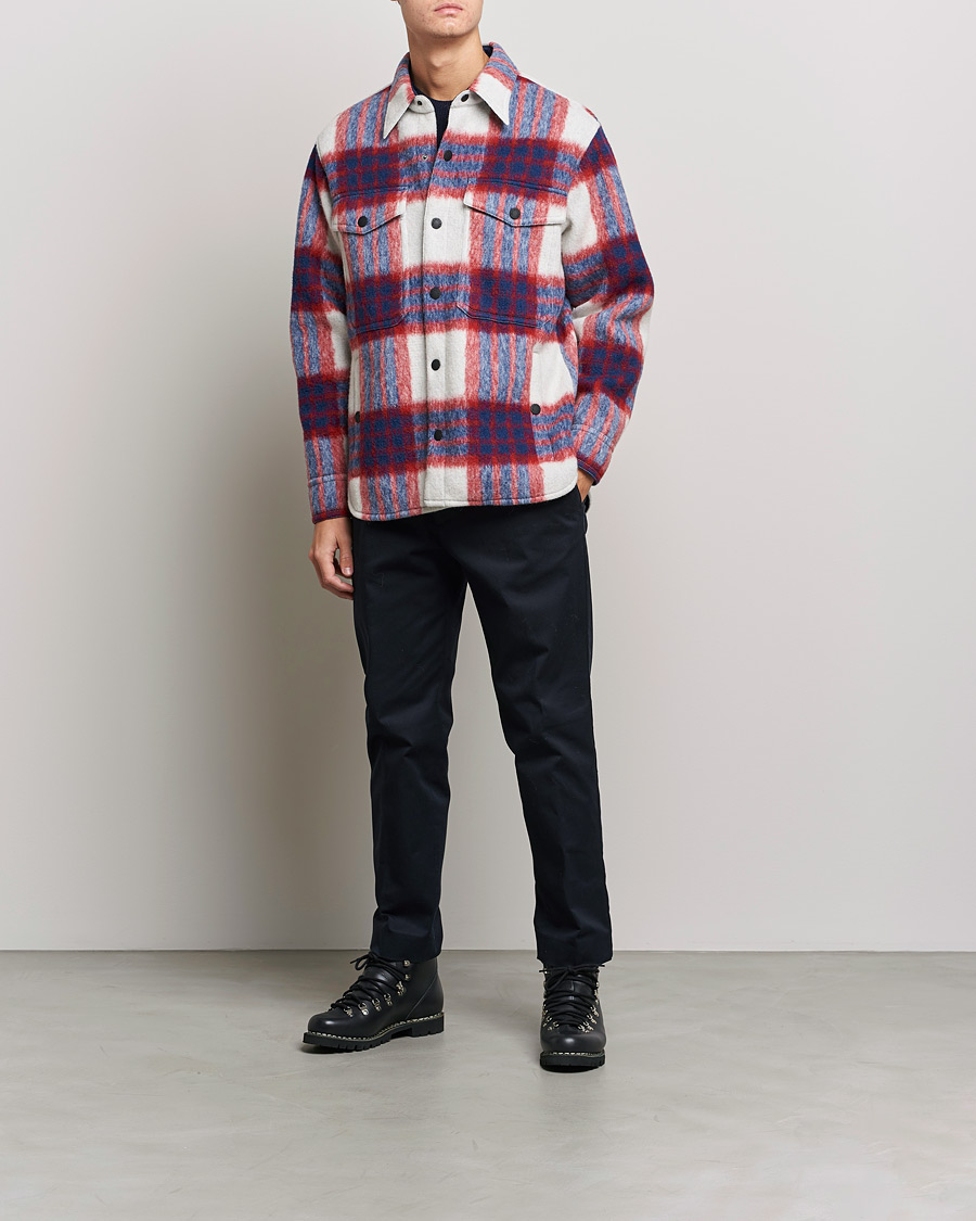 Hombres | Abrigos y chaquetas | Moncler Grenoble | Waier Padded Shirt Jacket White/Red