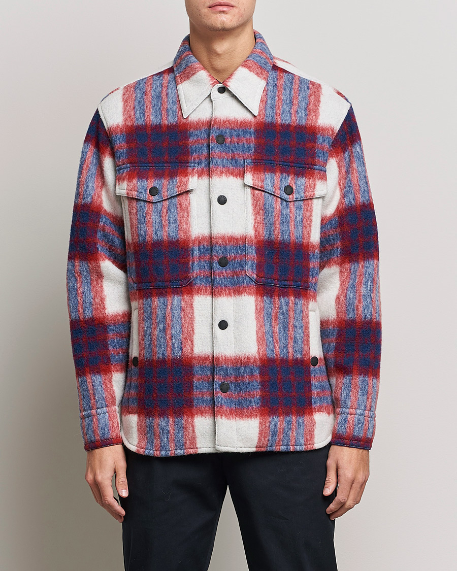 Hombres | Abrigos y chaquetas | Moncler Grenoble | Waier Padded Shirt Jacket White/Red