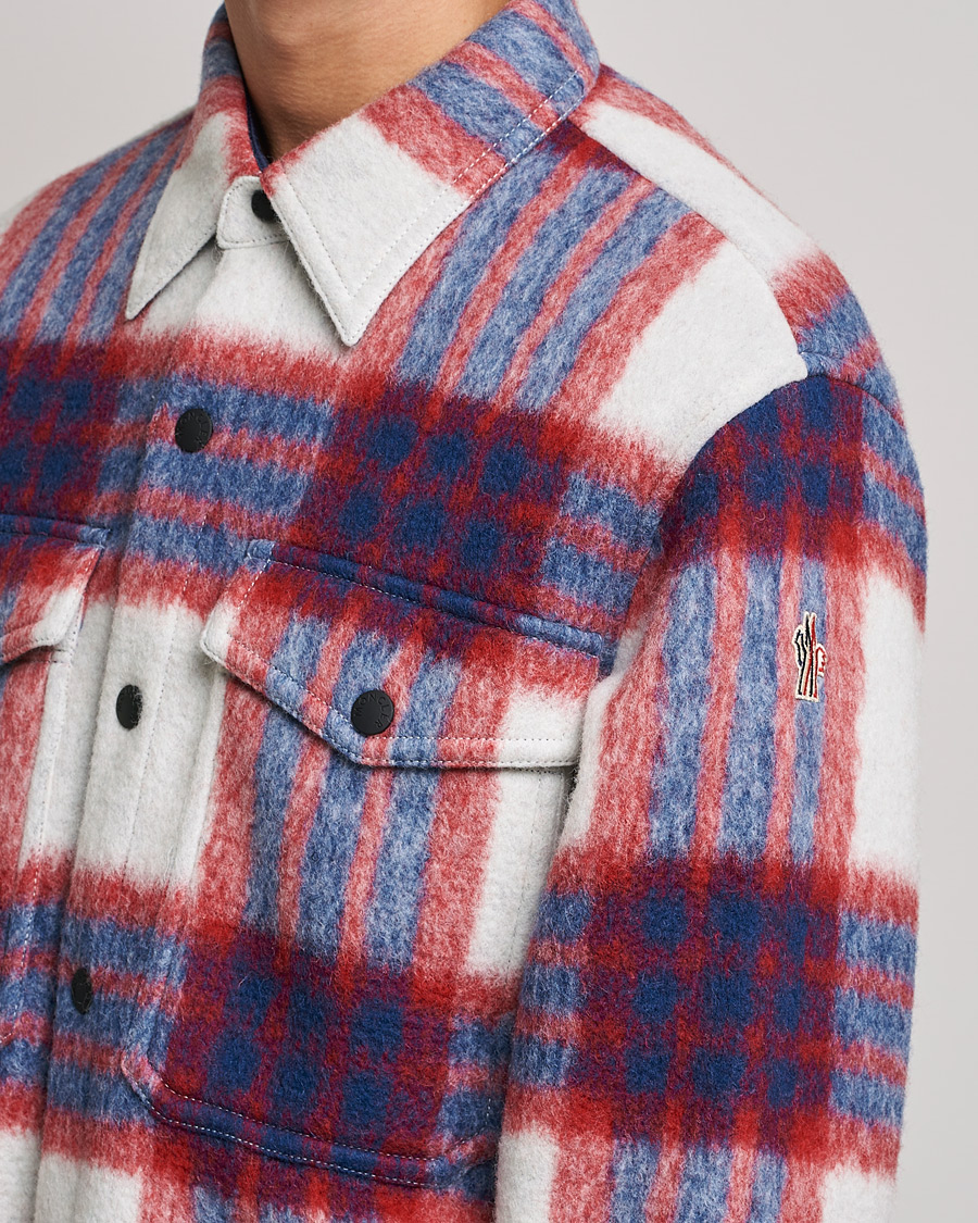 Hombres | Abrigos y chaquetas | Moncler Grenoble | Waier Padded Shirt Jacket White/Red