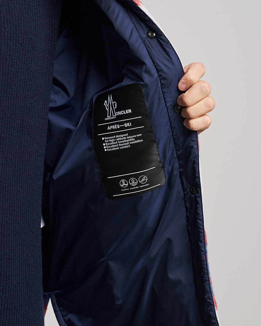 Hombres | Abrigos y chaquetas | Moncler Grenoble | Waier Padded Shirt Jacket White/Red