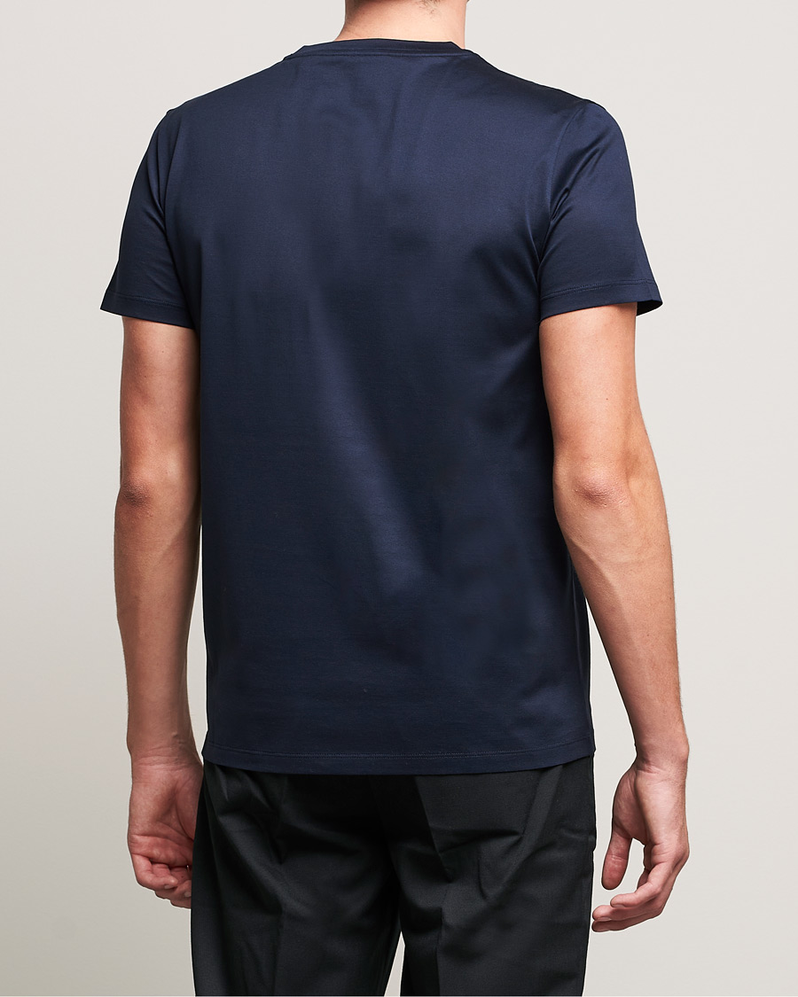 Hombres | Camisetas | Moncler | Double Logo T-Shirt Navy