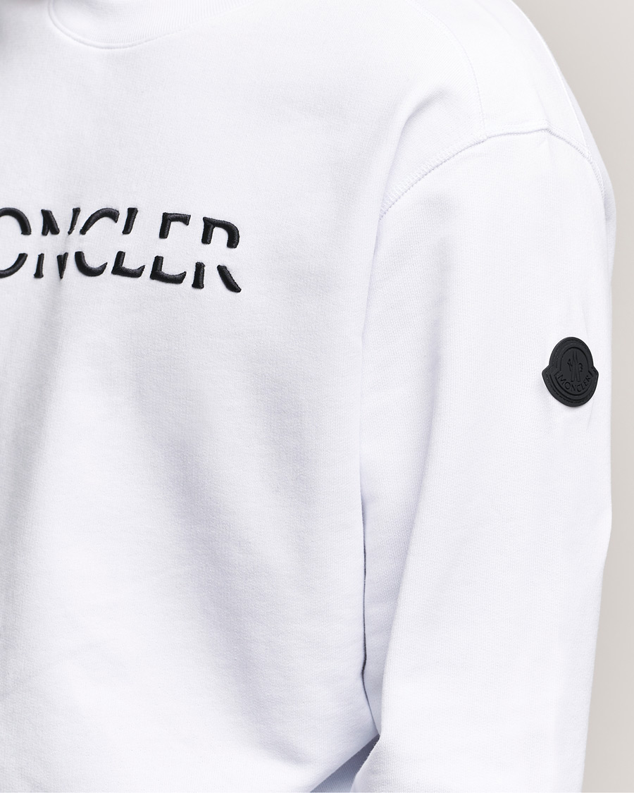 Hombres | Jerséis y prendas de punto | Moncler | Lettering Sweatshirt White