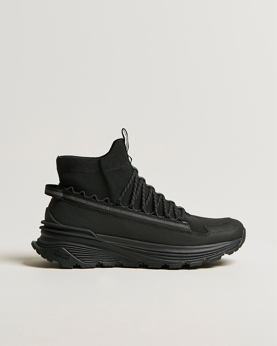 Hombres | Moncler Knit High Running Sneakers Black | Moncler | Knit High Running Sneakers Black