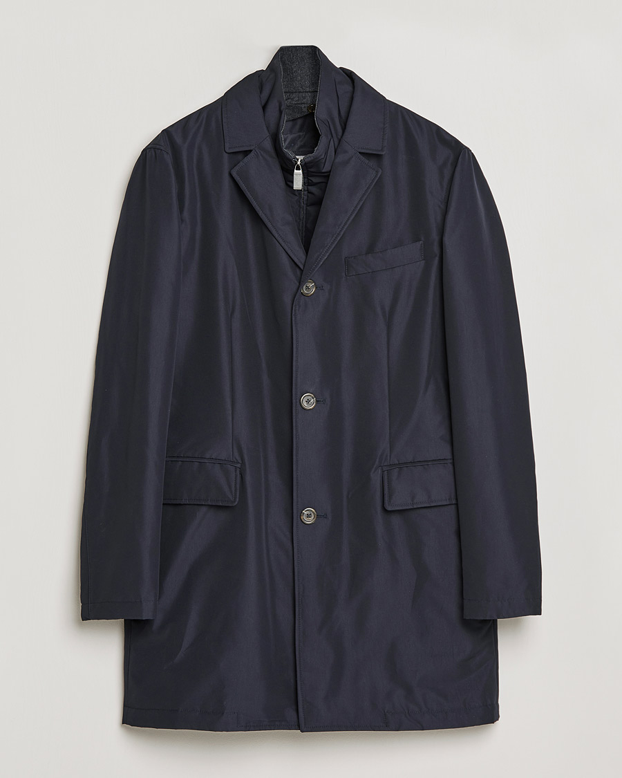 Hombres | Abrigos y chaquetas | Canali | Rain Protection Car Coat Navy