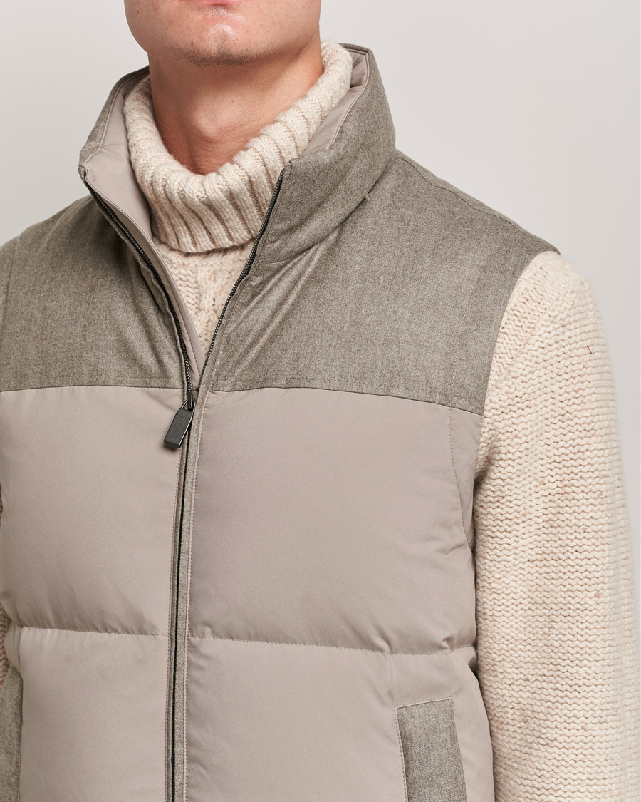 Hombres | Abrigos y chaquetas | Canali | High Performance Down Vest Beige
