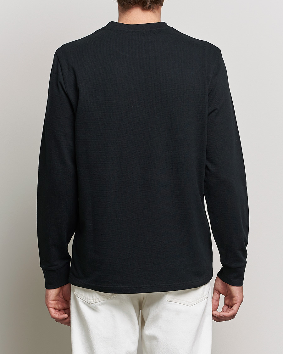 Hombres | Camisetas | Moncler | Long Sleeve Logo Patch T-Shirt Black