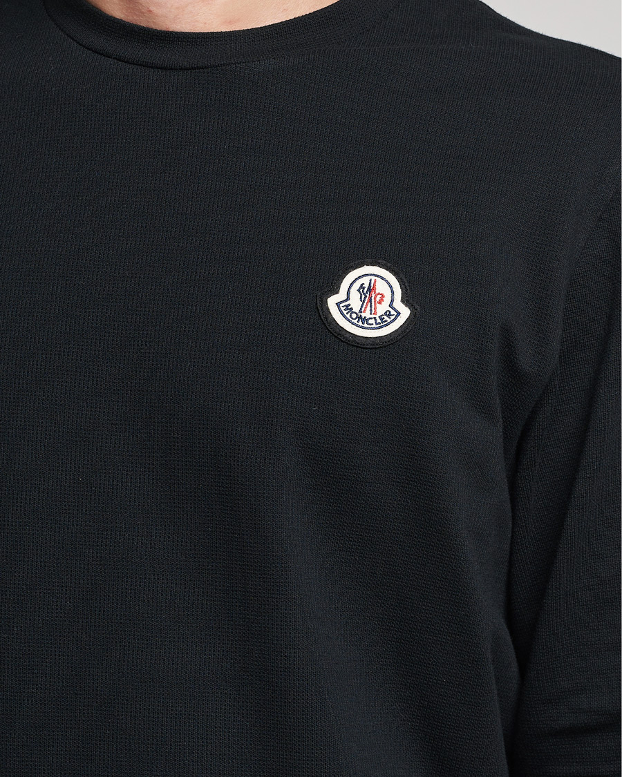 Hombres | Camisetas | Moncler | Long Sleeve Logo Patch T-Shirt Black
